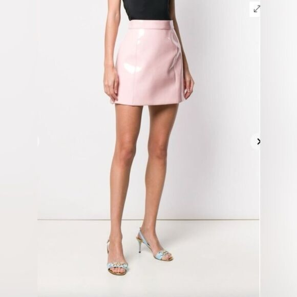 Emilio Pucci Patent Leather Mini Skirt Pink - Picture 3 of 15